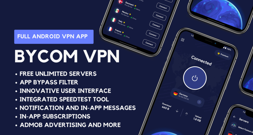 Bycom VPN v1.3 – Secure and Private Android VPN