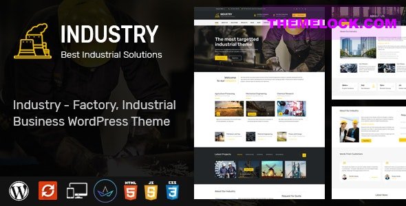 Industry v2.5 – WordPress Theme for Factory and Industrial Business