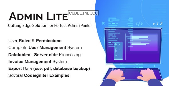 Admin Lite v1.5 – PHP Admin Panel + User Management