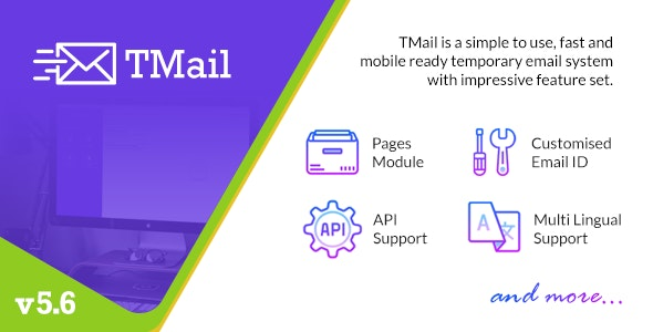 TMail v5.6 – Multi Domain Temporary Email System