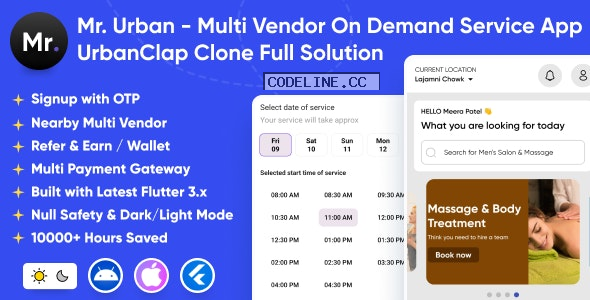 Mr. Urban v1.0 – Multi Vendor On Demand Home Service App