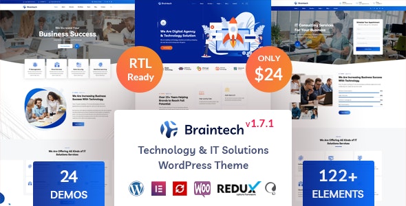 Braintech v2.4.4 – Technology & IT Solutions WordPress Theme