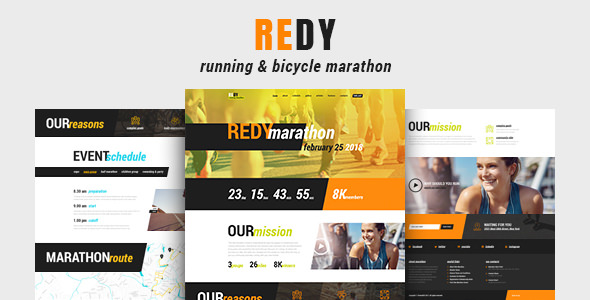 Redy v1.3.0 – Marathon & Sports WordPress Theme