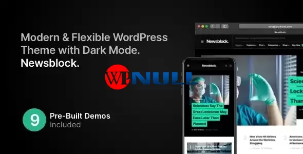 Newsblock v1.2.1 – News & Magazine WordPress Theme with Dark Mode