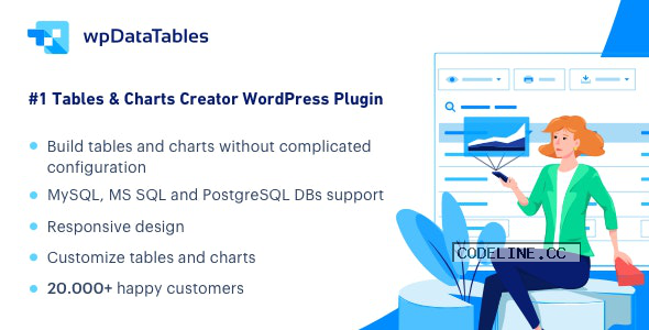 wpDataTables v3.4.2 – Tables and Charts Manager for WordPress