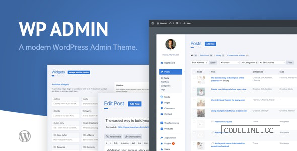wphave Admin v2.3 – A clean and modern WordPress Admin Theme