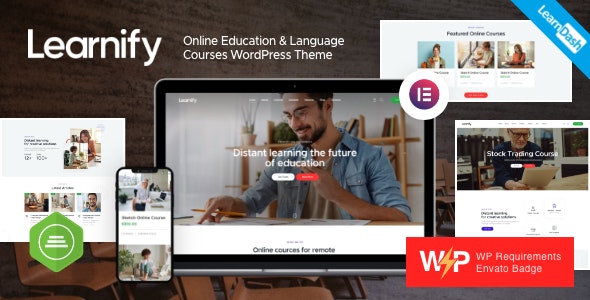 Learnify v1.3 – Online Education Courses WordPress Theme