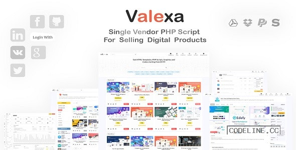 Valexa v1.2.1 – PHP Script For Selling Digital Products And Digital Downloads
