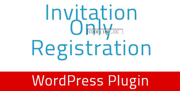 Invitation Only Registration v1.4 – WordPress Plugin