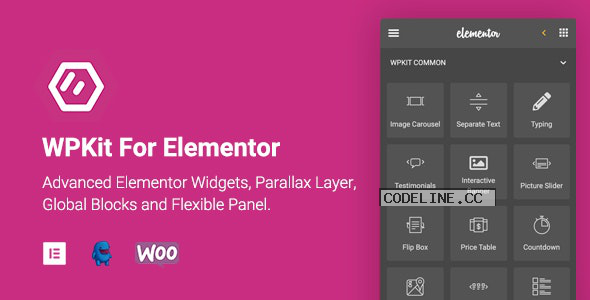 WPKit For Elementor v1.0.7 – Advanced Elementor Widgets Collection & Parallax Layer