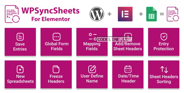 ElementorSheets v3.1 – Elementor Pro Form Google Spreadsheet Addon