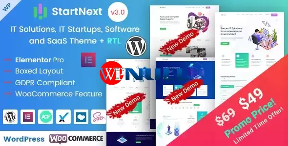StartNext v4.6.0 – IT Startups WordPress Theme