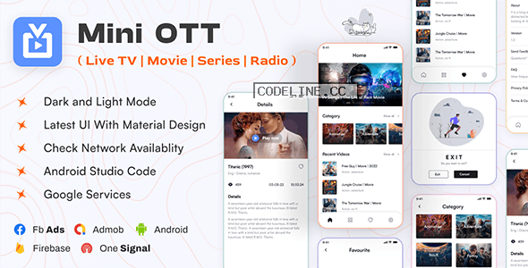Mini OTT v2.0 – Live TV, Streaming, Movie, Radio