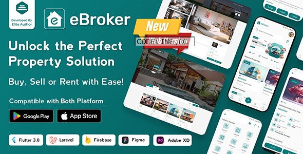 eBroker v1.0.8 – Real Estate Property Buy-Rent-Sell Flutter app with Laravel Admin Panel –