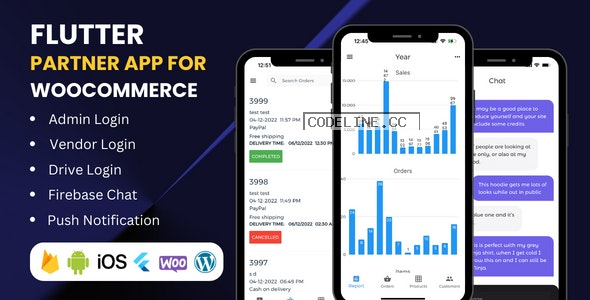 Flutter app for WooCommerce admin, vendors and delivery boys v3.13