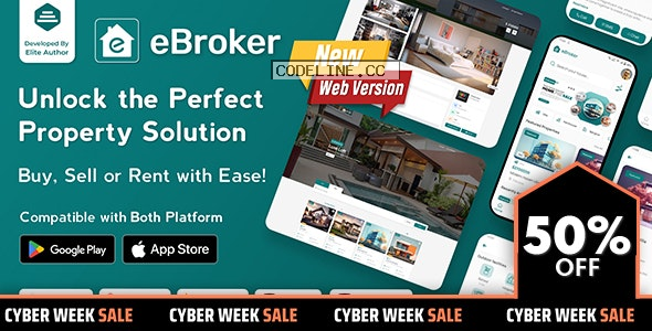 eBroker v1.0.9 – Real Estate Property Buy-Rent-Sell Flutter app with Laravel Admin Panel –