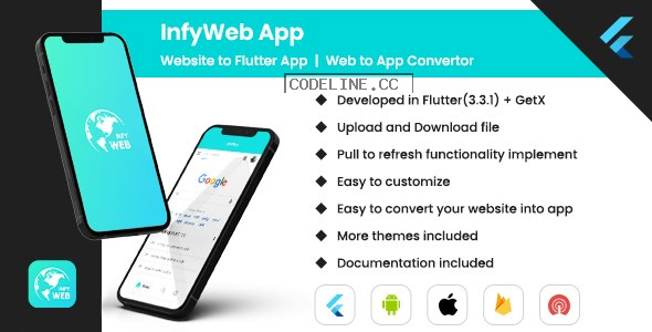 Web to App v1.0 – Convert Website to Flutter App | Web View App | Web to App Convertor (Android, iOS)