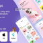 Flutter : Pets product shop with adoption UI template + Android app Template + IOS app Template v1.0