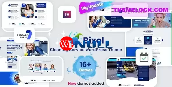 Bixol v1.6.0 – Cleaning Services WordPress