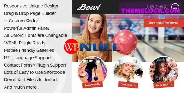 Bowl v1.6.2 – Responsive Bowling Center WordPress Theme