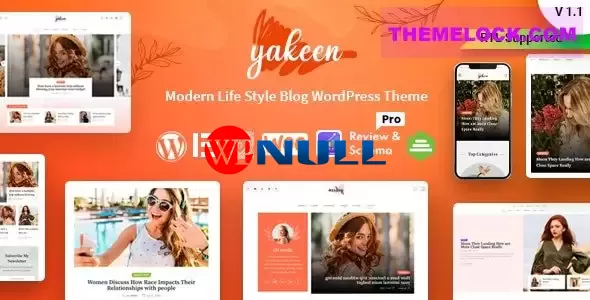 Yakeen v1.1 – Lifestyle Blog WordPress Theme