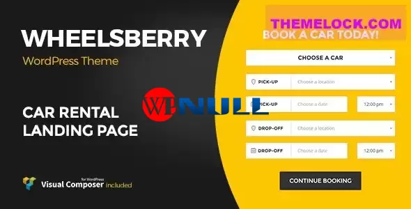 Wheelsberry v1.2.8 – Car Rental WordPress Theme / Landing Page