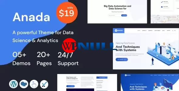 Anada v1.3.5 – Data Science & Analytics Saas WordPress Theme