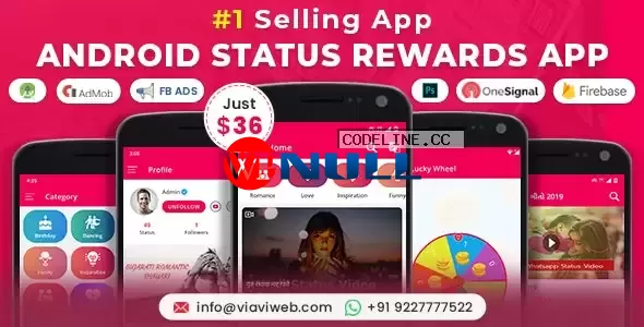 Android Status App With Reward Point v13.0