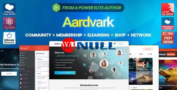 Aardvark v4.39.4 – Community, Membership, BuddyPress Theme