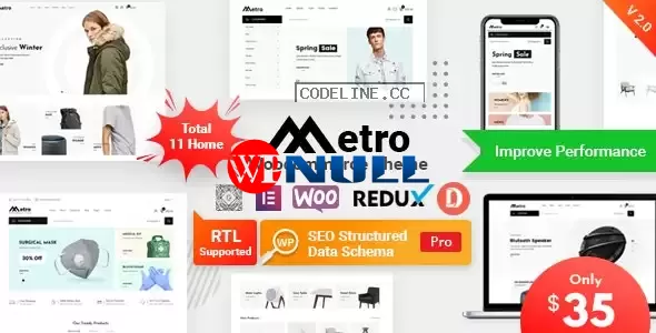 Metro v2.2 – Minimal WooCommerce WordPress Theme