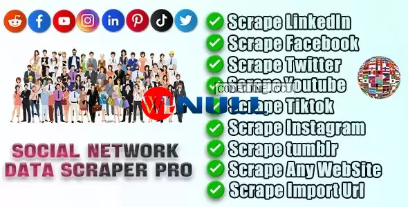 Social Network Data Scraper Pro v1.8.0.2