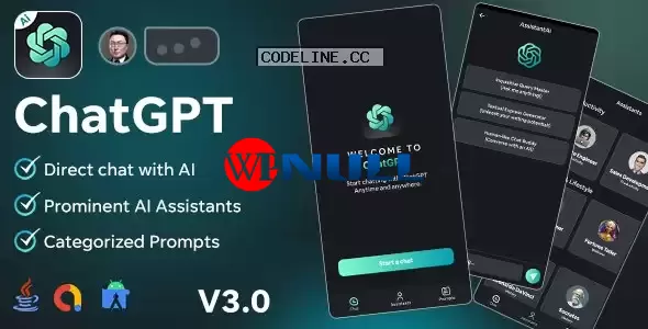 AssistantAi v3.0 – ChatGPT App – Android Java App + AdMob Ads
