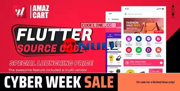 Flutter AmazCart v3.0 – Ecommerce Flutter Source code for Android and iOS