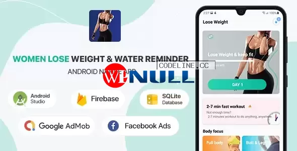 Women Lose Weight & Water Reminder v2.1 – Android (Kotlin)