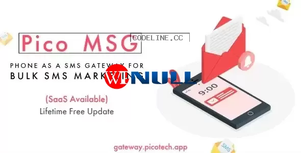 PicoMSG v1.3 – Phone As an SMS Gateway For Bulk SMS Marketing