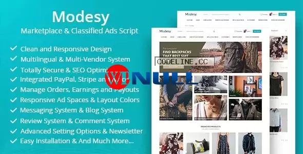 Modesy v2.2 – Marketplace & Classified Ads Script