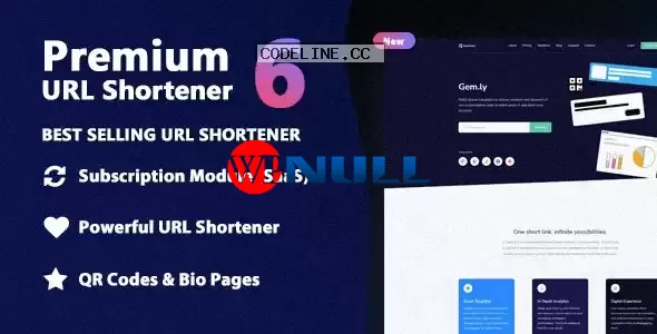 Premium URL Shortener v6.7.3 – Link Shortener, Bio Pages & QR Codes