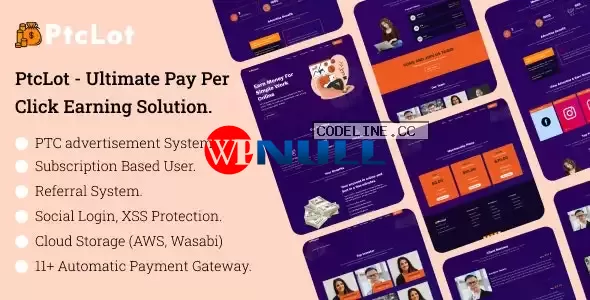 PtcLot v1.1.2 – Ultimate Pay Per Click Earning Solution