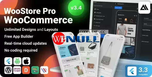 WooStore Pro WooCommerce v3.4.0 – Flutter E-commerce Full App, Multi vendor marketplace support