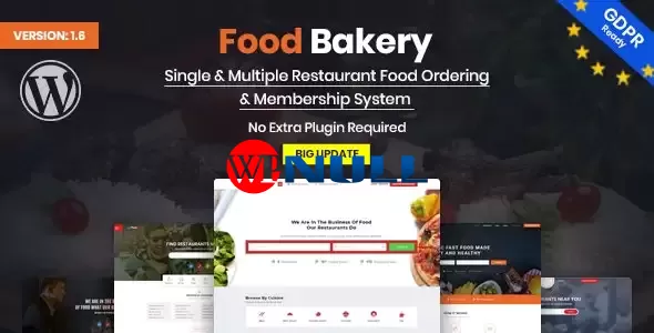 FoodBakery v2.6 – Food Delivery Restaurant Directory WordPress Theme