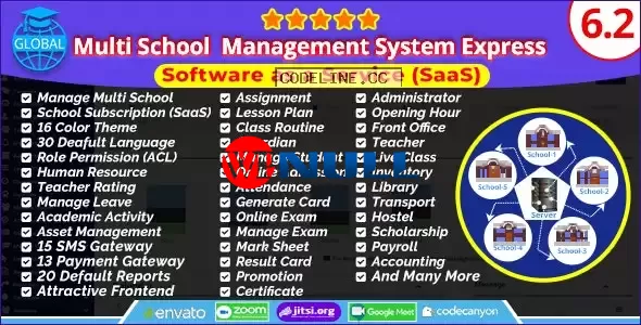 Global v6.2 – Multi School Management System Express