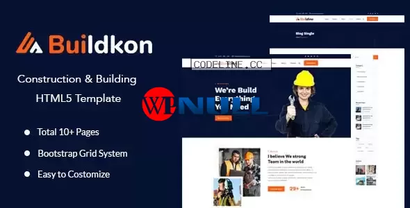 Buildkon v1.0 – Construction & Building HTML5 Template