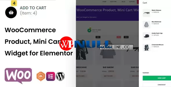 TFMiniCart & Product v1.0.0 – WooCommerce Product, Mini Cart Widget for Elementor