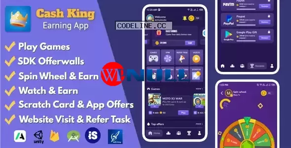 Cash King v8.0 – Android Earning App with Admin Panel