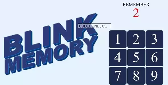 Blink Memory HTML5 Game v1.0