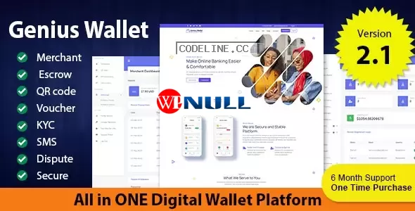 Genius Wallet v2.1 – Advanced Wallet CMS with Payment Gateway API