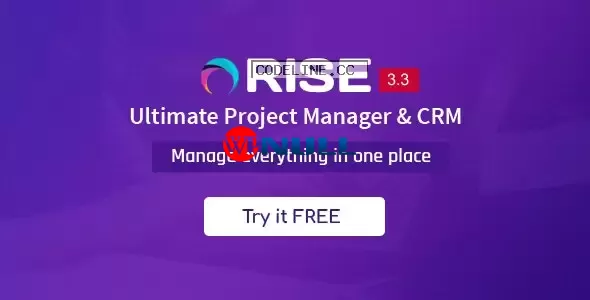 RISE v3.3 – Ultimate Project Manager & CRM