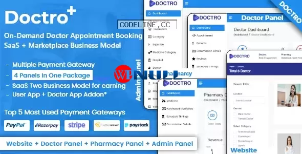 Doctro v5.0.1 – On-Demand Doctor Appointment Booking SaaS Marketplace Business Model