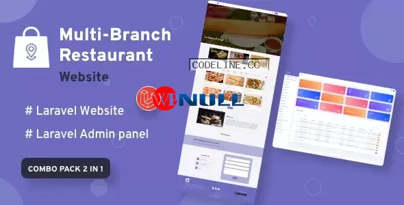 Multi-Branch Restaurant v2.0 – Laravel Website with Admin Panel