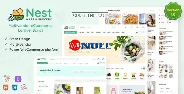 Nest v1.13.2 – Multivendor Organic & Grocery Laravel eCommerce